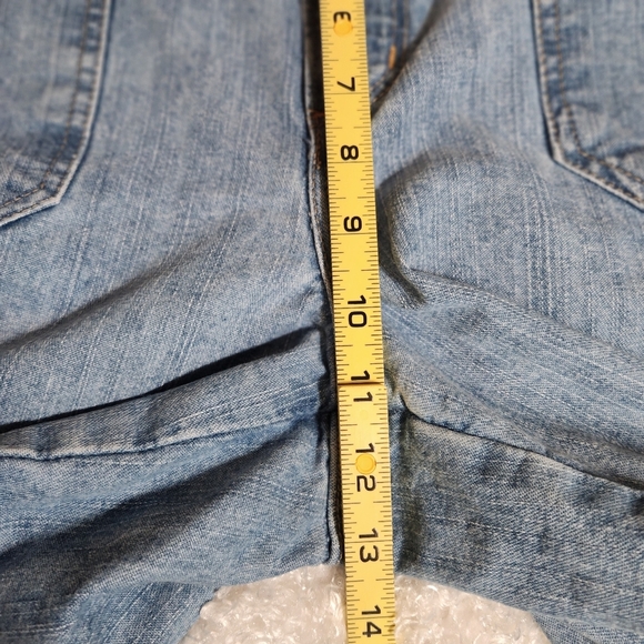 Faded Glory Vintage Blue Jean Shorts Classic Style - Picture 6 of 8